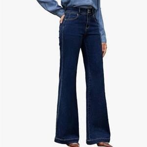 Evaless Fit and Flare High Waist Blue Denim Jeans Women’s 6